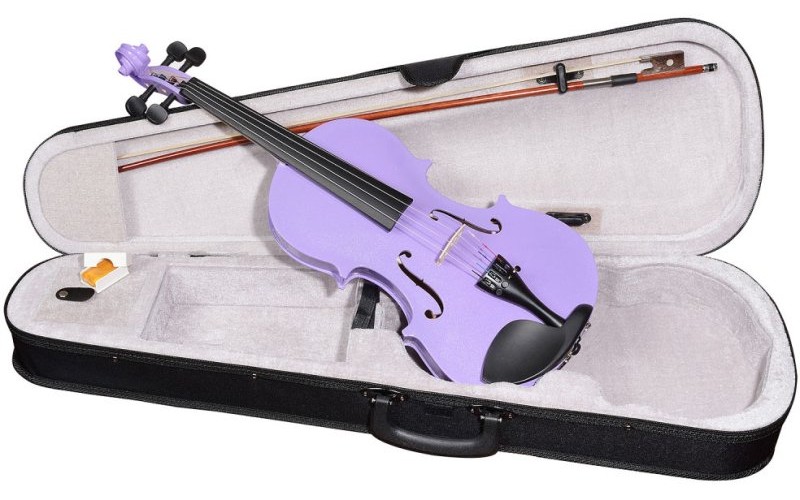 ANTONIO LAVAZZA VL-20 PR Скрипка,размер 3/4, цвет - ФИОЛЕТОВЫЙ металлик, кейс, смычок, канифоль