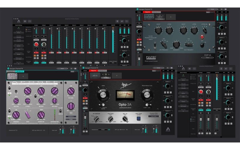Apogee Symphony Desktop интерфейс