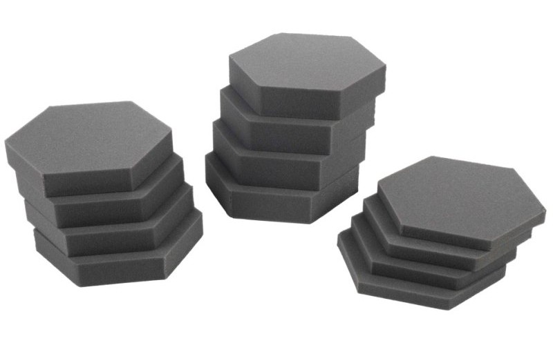 АТЕХ АП77-ЧЁРНЫЙ Акустический поролон Соты (12шт) 210х240х20/35/55