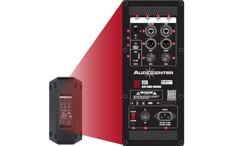Audiocenter GT508A активная FOH мониторная акустическая система