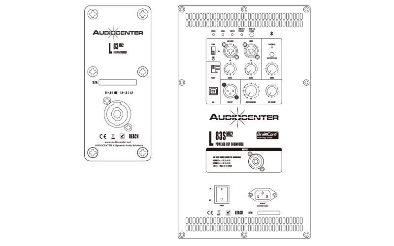 Audiocenter L83S MK2 активный сабвуфер