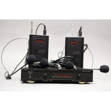 AUDIOVOICE WL-22HPM - радиосистема с двумя головными и петличными микрофонами