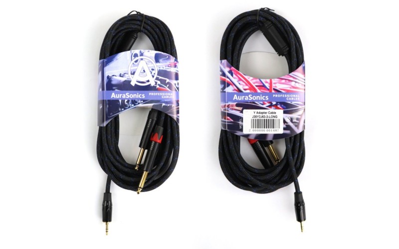AuraSonics J35Y2J63-3-LONG Y-кабель jack