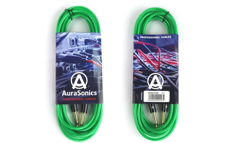 AuraSonics J63J63-5TGR гитарный кабель Jack