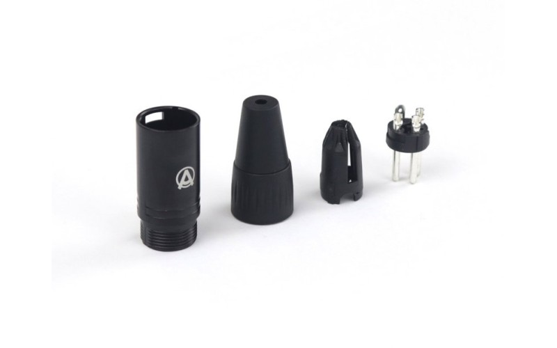 AuraSonics X3M-B кабельный разъем 3-контактный XLR male
