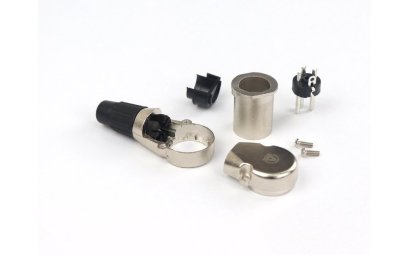 AuraSonics X3MR кабельный разъем угловой 3-контактный XLR male