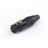 AuraSonics XN3F-B кабельный разъем 3-контактный XLR female