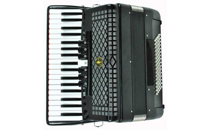 Aurus JH2006-B Аккордеон 37/80/7/2, черный, с футляром