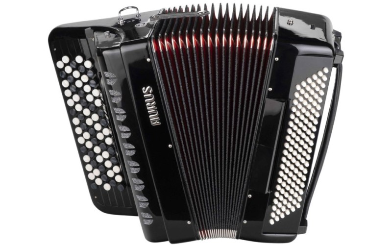 Aurus JH5120-B Аккордеон кнопочный 70/120/7/2, черный, с футляром