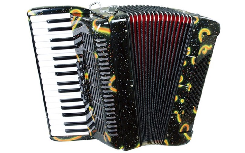 Aurus JH8002-A Аккордеон 34/72/5/2, черный, с футляром