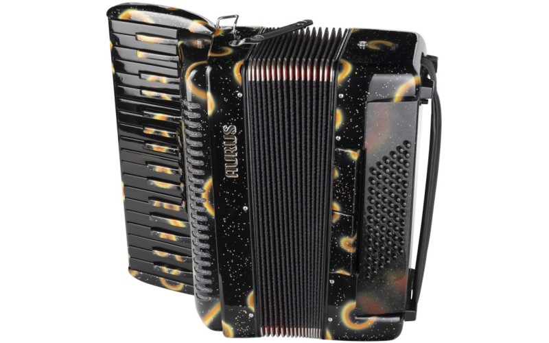 Aurus JH8002-A Аккордеон 34/72/5/2, черный, с футляром