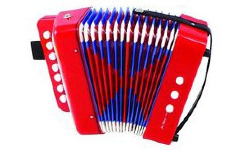 Aurus UC218-R Аккордеон кнопочный сувенирный, красный, с футляром