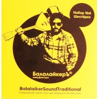 БАЛАЛАЙКЕРЪ STR-B6 Комплект струн для 6-струнной балалайки, металл