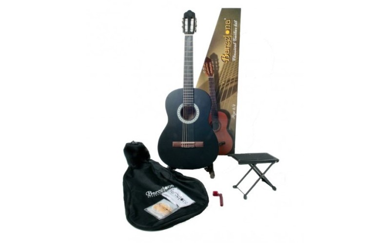 BARCELONA CG11K/BK - Набор:Классическая гитара, чехол, подставка, струны