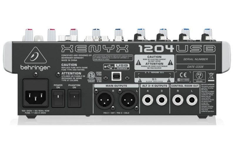 BEHRINGER 1204USB - малошумящий микшерный пульт