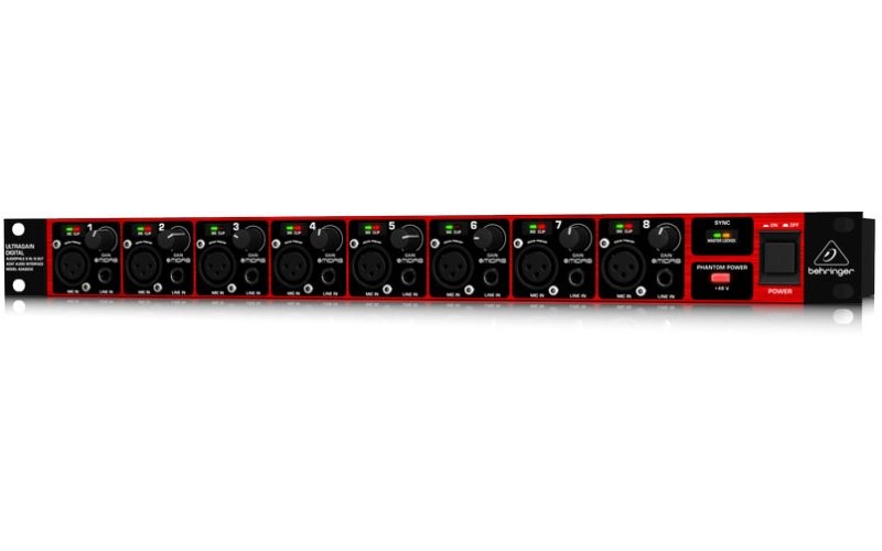 Behringer ADA8200 - высококачественный 8-канальный A/D и D/A конвертор