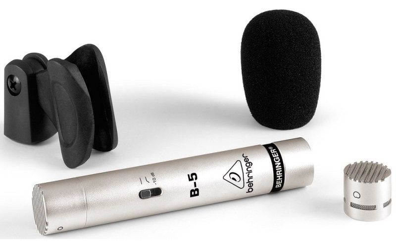 BEHRINGER B-5 - конденсаторный микрофон с двумя сменными капсюлями