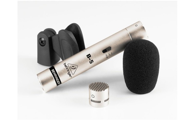 BEHRINGER B-5 - конденсаторный микрофон с двумя сменными капсюлями