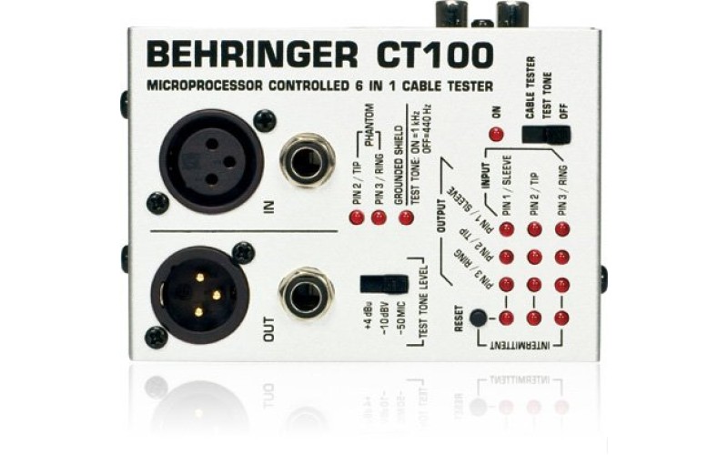 BEHRINGER CT100 - профессиональный микропроцессорный кабель-тестер