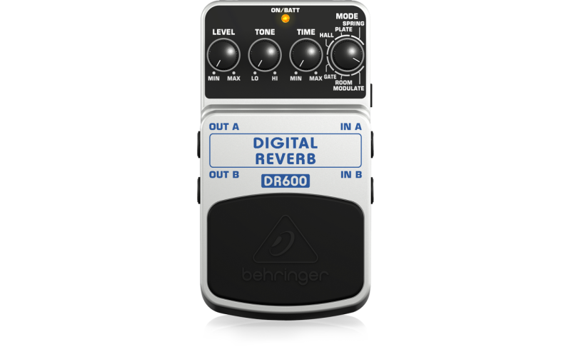 BEHRINGER DR600 DIGITAL REVERB - Педаль цифровых стереофонических эффектов реверберации