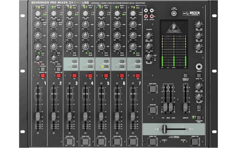 BEHRINGER DX2000USB микшер 5 двойных стерео входа эквалайзер