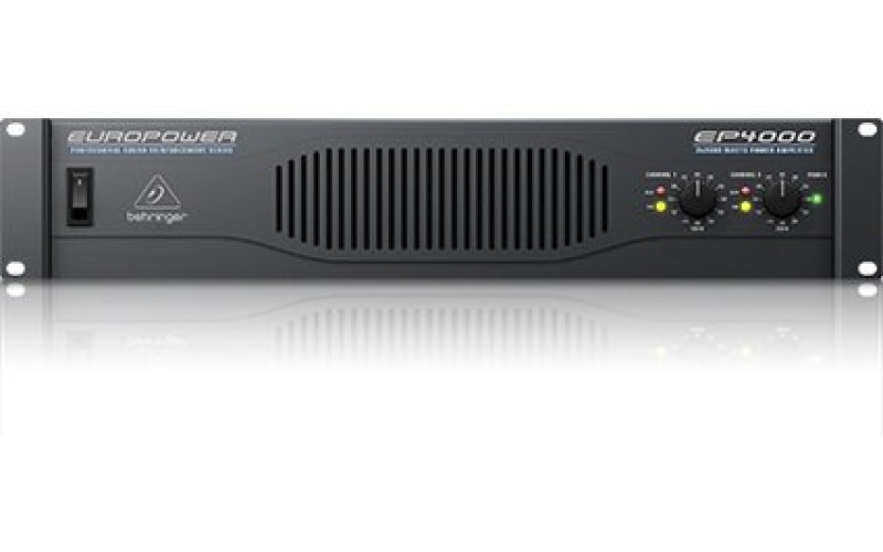 Behringer EP4000- усилитель мощности, 2х950 Вт/4 Ом,2х550 Вт/8 Ом, мост:2400 Вт/4 Ом, 1750 Вт/8 Ом