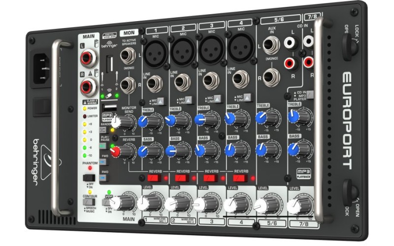 BEHRINGER EPS500MP3 система звукоусиления 500 Вт, активные акустические системы + микшер