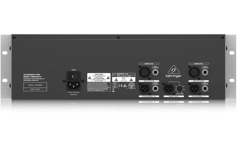 BEHRINGER FBQ6200HD - графич. эквалайзер 31-полос. 2-кан., с FBQ системой обнаружения обратной связи