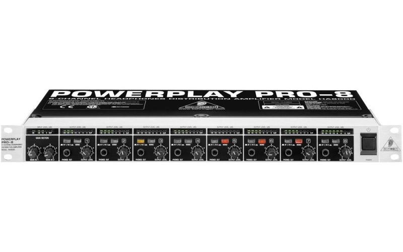BEHRINGER HA8000 - 8-канальный микшер-усилитель для наушников