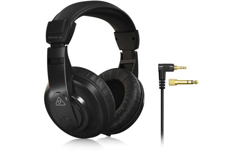 BEHRINGER HPM1100-BK - универсальные наушники закрытого типа, 20 Гц - 20 кГц, чувст.96 дБ, 32 Ом, че