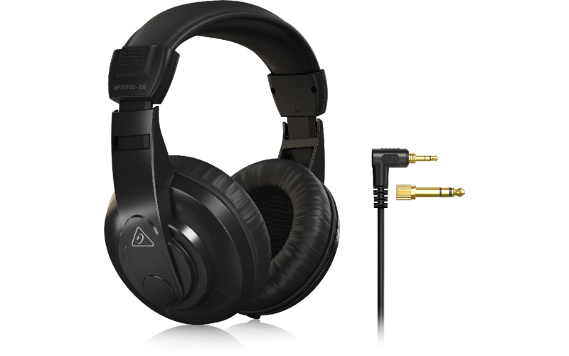 BEHRINGER HPM1100-BK - универсальные наушники закрытого типа, 20 Гц - 20 кГц, чувст.96 дБ, 32 Ом, че