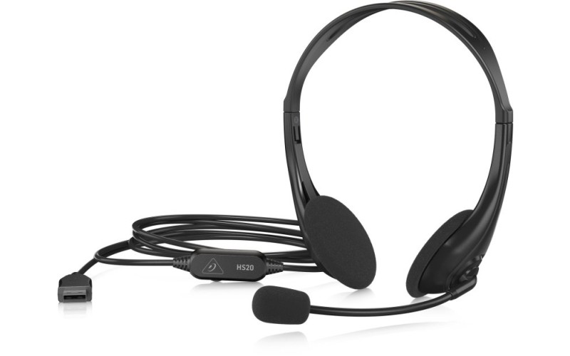 BEHRINGER HS20 - USB-гарнитура с микрофоном для интернет-телефонии и конференций.
