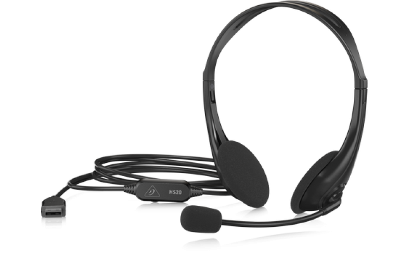 BEHRINGER HS20 - USB-гарнитура с микрофоном для интернет-телефонии и конференций.