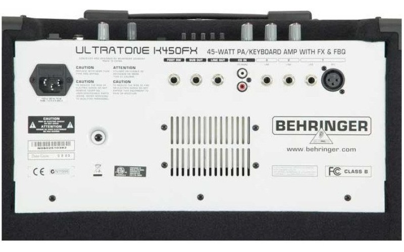 BEHRINGER K450FX - 3-канальная мини-система звукоусиления