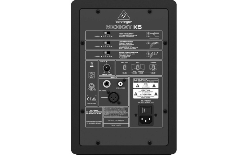Behringer K5 - активный 2-х полосный студийный монитор 5``, bi-amp, 100 Вт