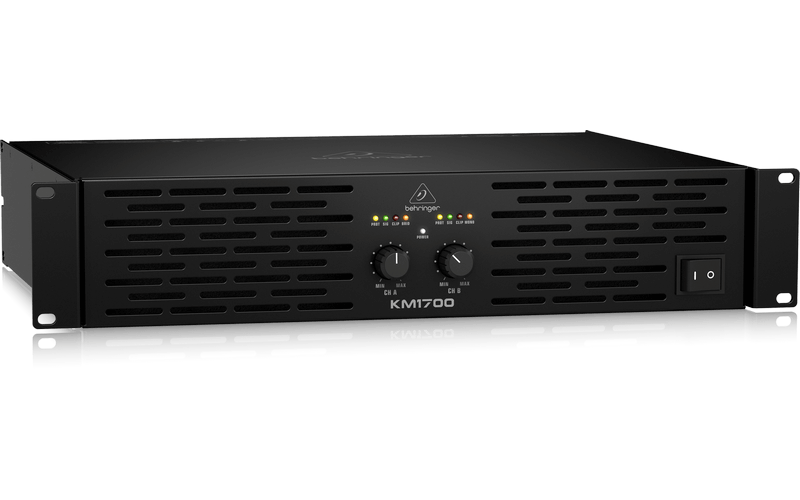 Behringer KM1700 - усилитель мощности, 2х500 Вт/8 Ом, 2х800 Вт/4 Ом, 1700 Вт/8 Ом (мост)
