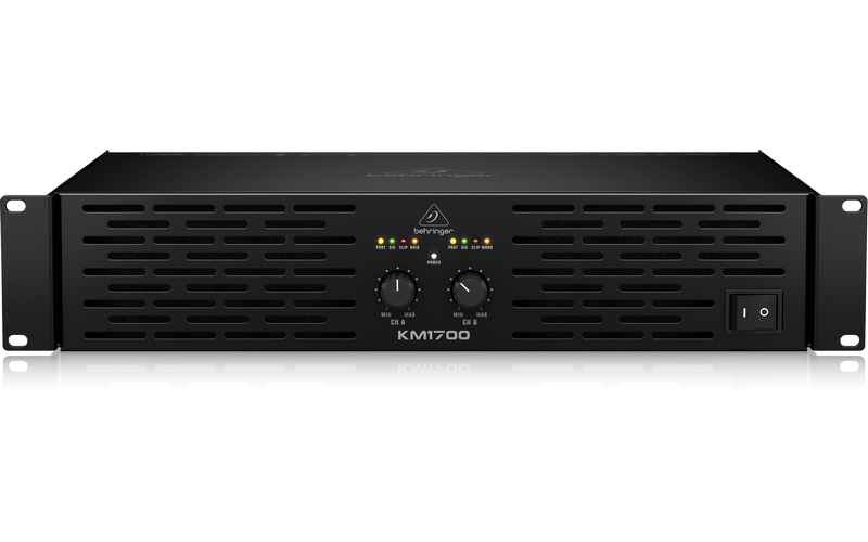 Behringer KM1700 - усилитель мощности, 2х500 Вт/8 Ом, 2х800 Вт/4 Ом, 1700 Вт/8 Ом (мост)