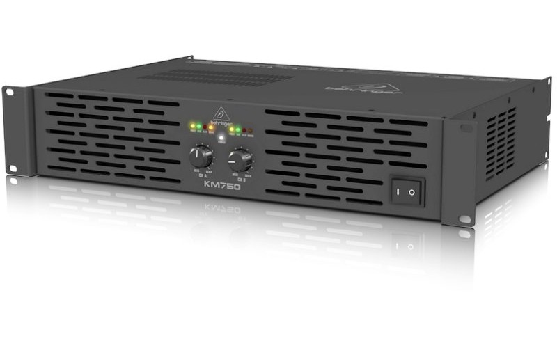 Behringer KM750 - усилитель мощности, 2х200 Вт/8 Ом, 2х400 Вт/4 Ом, 750 Вт/8 Ом (мост)