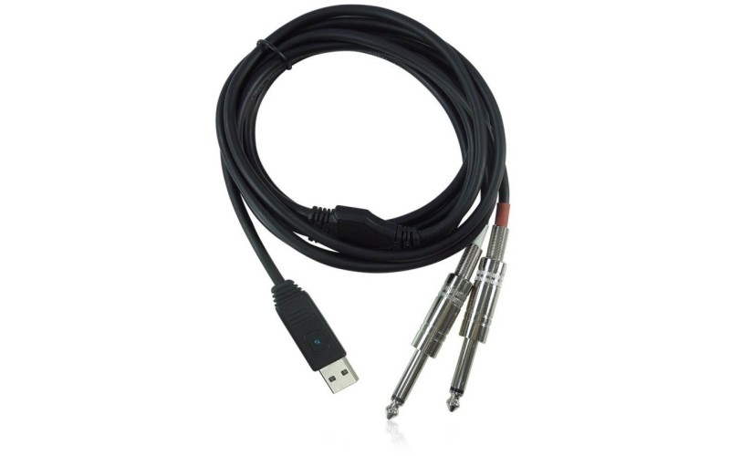 Behringer LINE2USB - линейный стерео USB-аудиоинтерфейс (кабель), 44.1кГц и 48 кГц, длина 2 м.