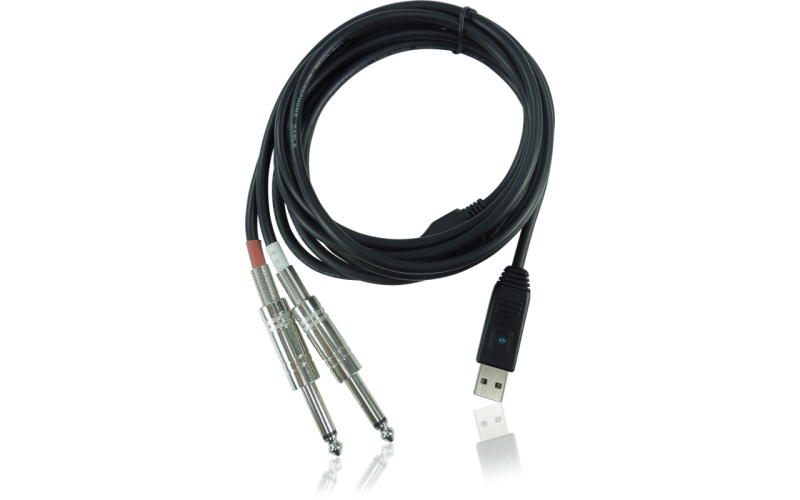 Behringer LINE2USB - линейный стерео USB-аудиоинтерфейс (кабель), 44.1кГц и 48 кГц, длина 2 м.