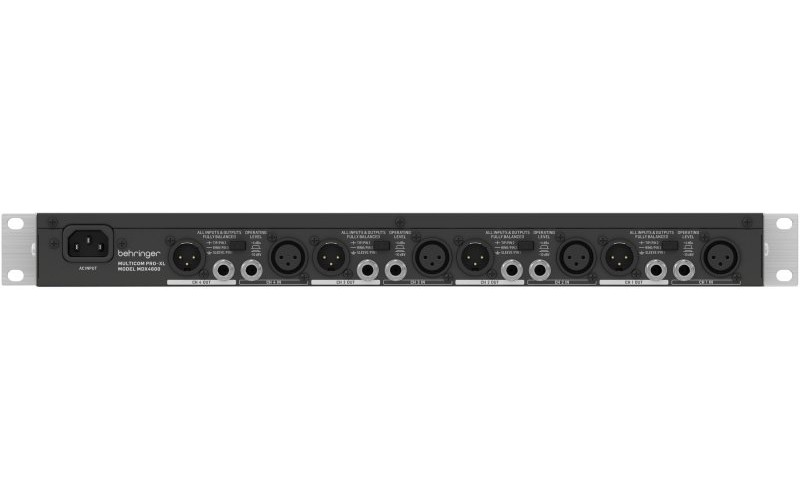 BEHRINGER MDX4600 V2 - Четырехканальный динамический процессор с экспандером/гейтом, компрессором и