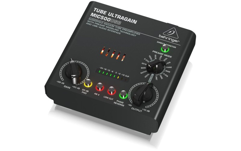 BEHRINGER MIC500USB USB-аудиоинтерфейс с ламповым предусилителем