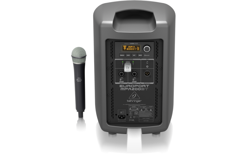 BEHRINGER MPA200BT портативная акустическая система c аккумулятором и Bluetooth, 8
