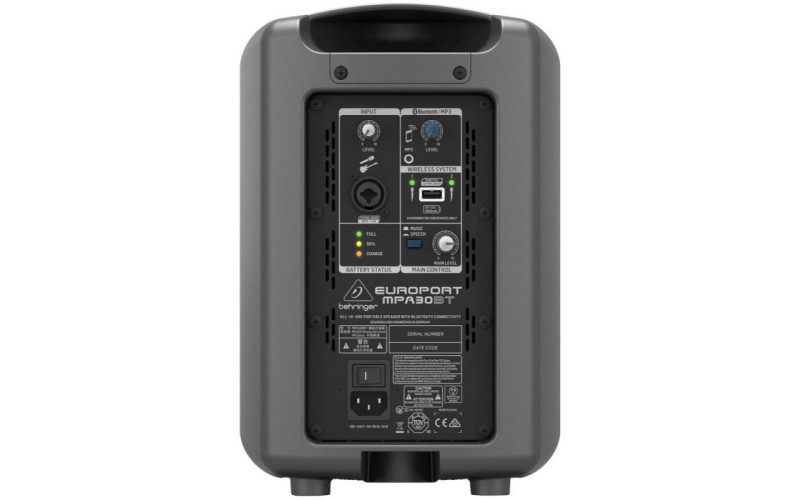 Behringer MPA30BT - портативная система звукоусиления, 30 Вт, 6