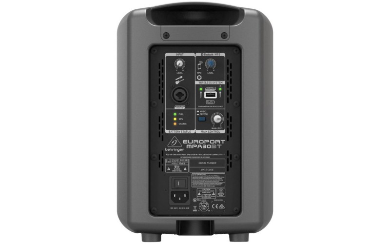 Behringer MPA30BT - портативная система звукоусиления, 30 Вт, 6