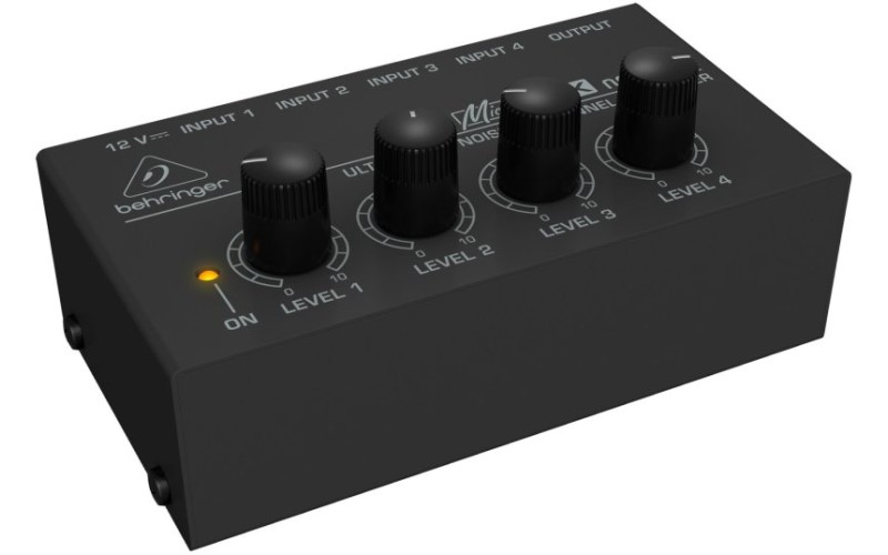BEHRINGER MX400 - микшер,4-канальный линейный, сверхкомпактный