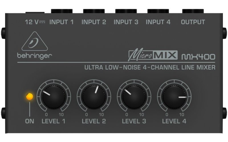 BEHRINGER MX400 - микшер,4-канальный линейный, сверхкомпактный