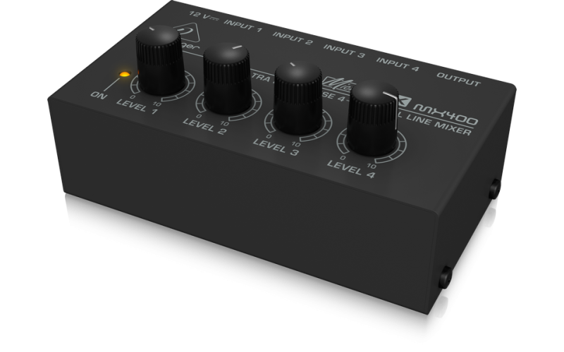 BEHRINGER MX400 - микшер,4-канальный линейный, сверхкомпактный