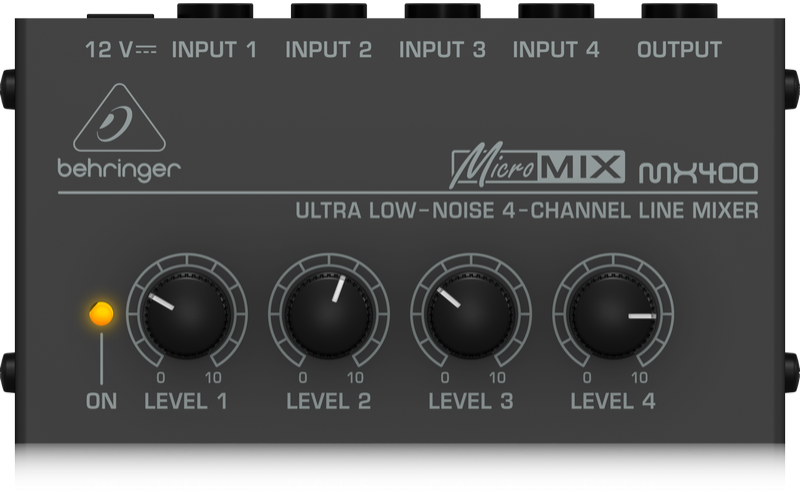 BEHRINGER MX400 - микшер,4-канальный линейный, сверхкомпактный