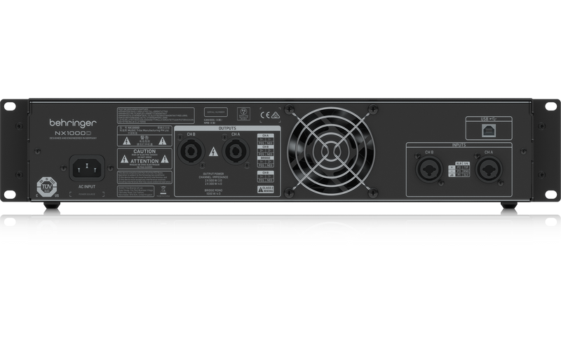 BEHRINGER NX1000D - профессиональный усилитель мощности с DSP 1000 Вт.